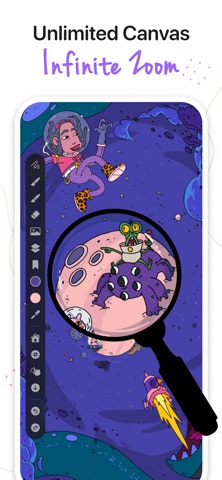 Endless Zoom Canvas - ZoomArt screenshot