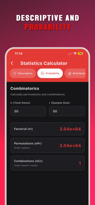 Sigma: Statistics Calculator Screenshot 6 of 7