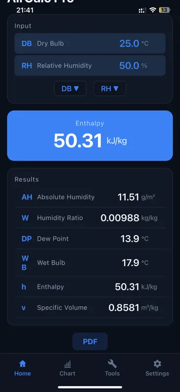 AirCalc Psicrométrico screenshot 1 of 7