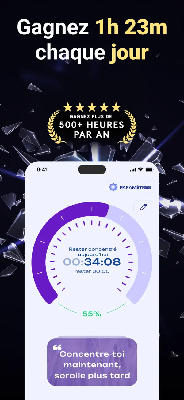 Screenshot #1 pour Temps d’ecran App - Blocksite