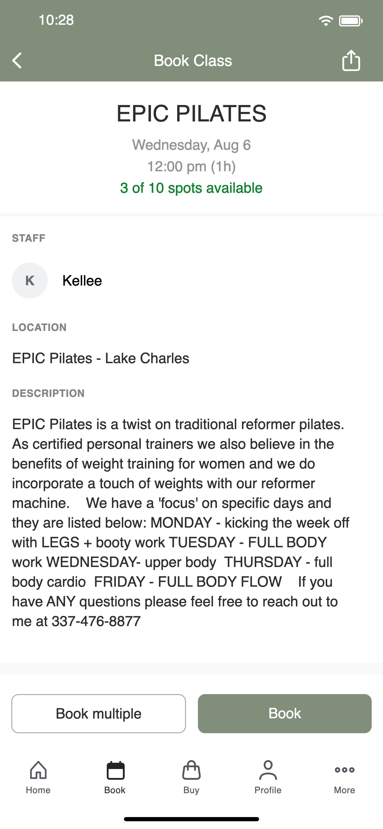 EPIC Pilates screenshot 3