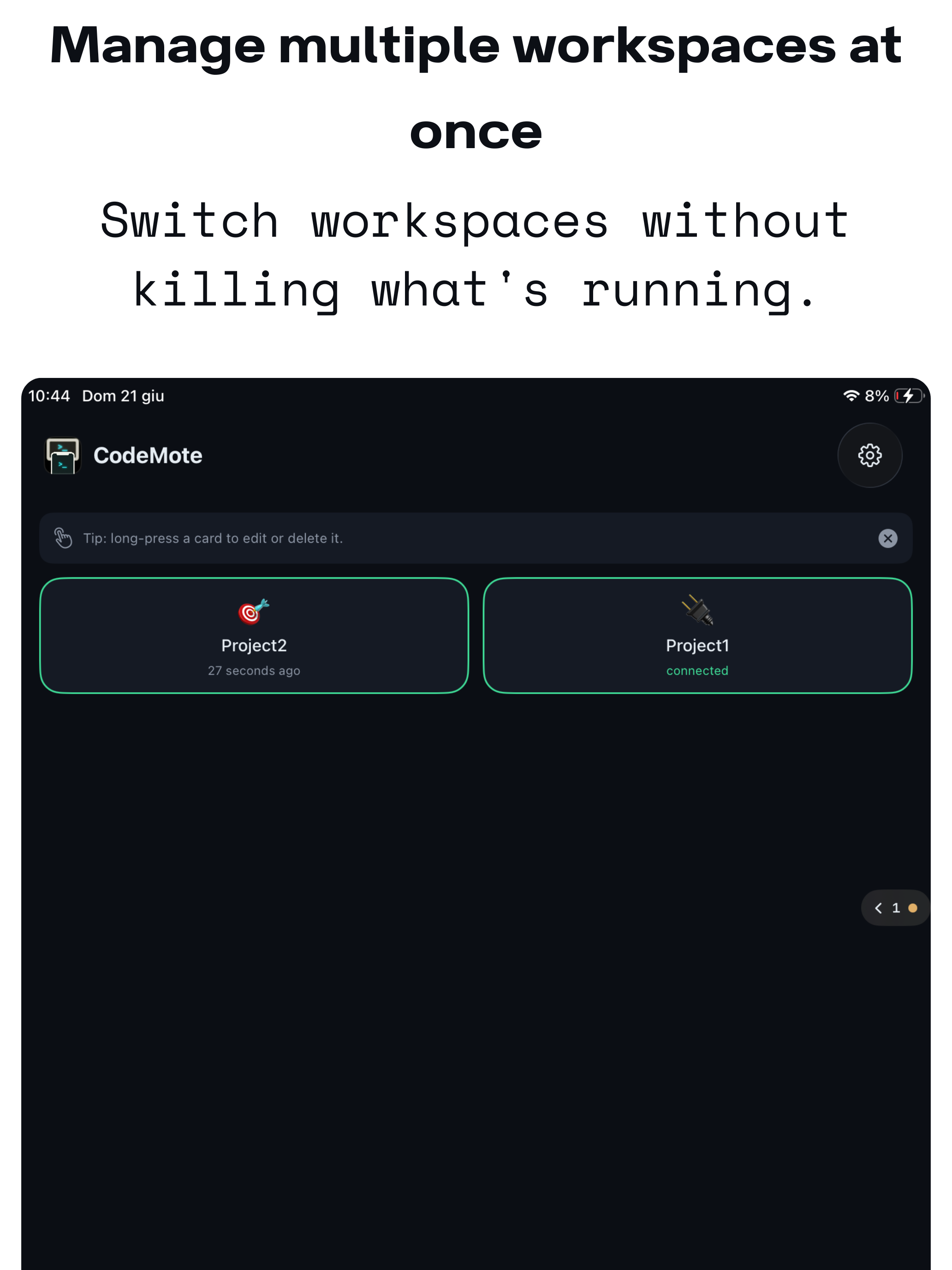 CodeMote: Code from Anywhere