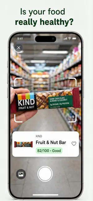 Nutriva: Healthy Food Scanner iPhone screenshot 1