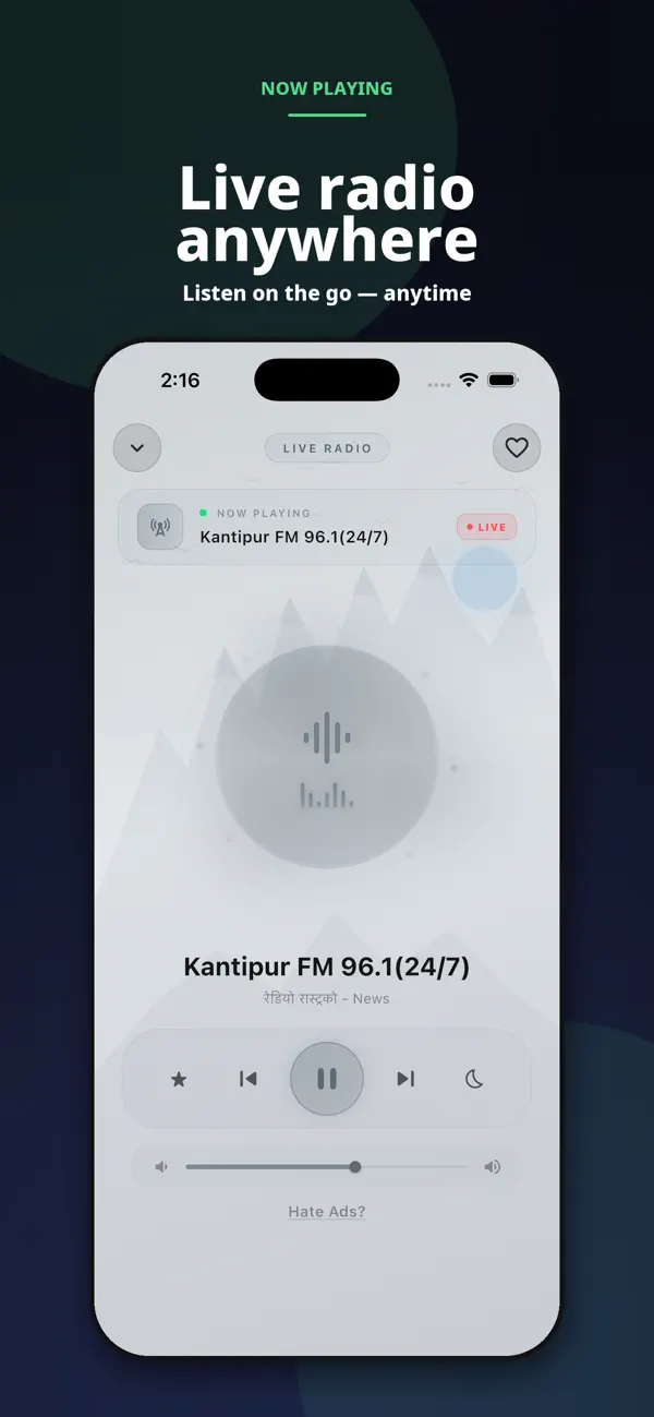 Screenshot #2 pour Nepali FM - Radio Video News
