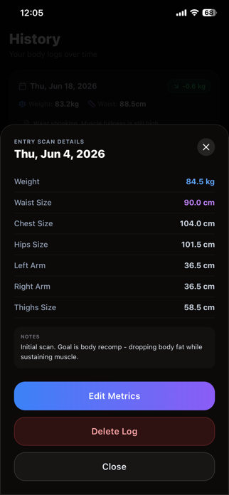 BodyForge AI: Body Tracker Screenshot 7 of 7