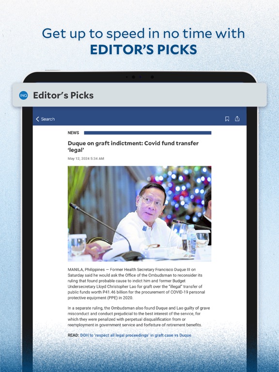 Inquirer Plus iPad screenshot 6 - News app