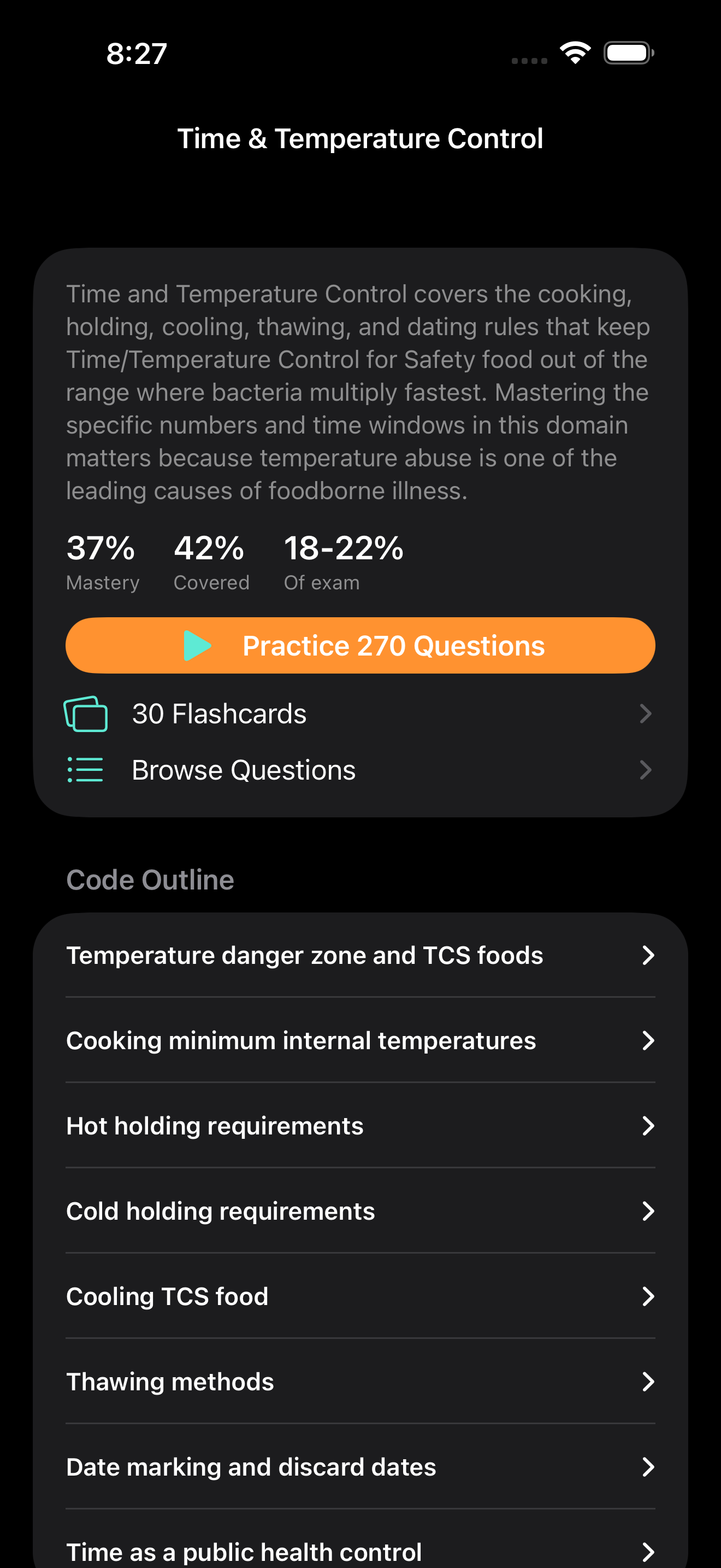 Food Safety Mgr Exam Prep screenshot 6
