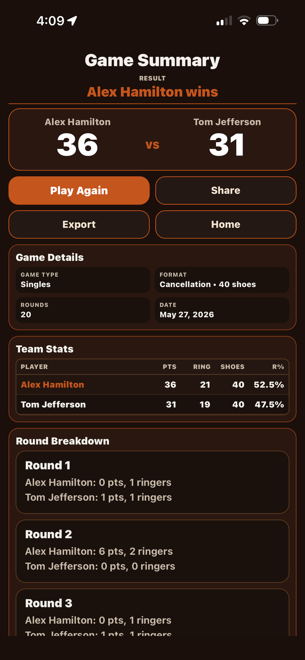 Six Pack Scorekeeper screenshot 4