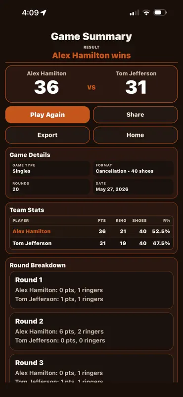 Six Pack Scorekeeper screenshot 4 of 4