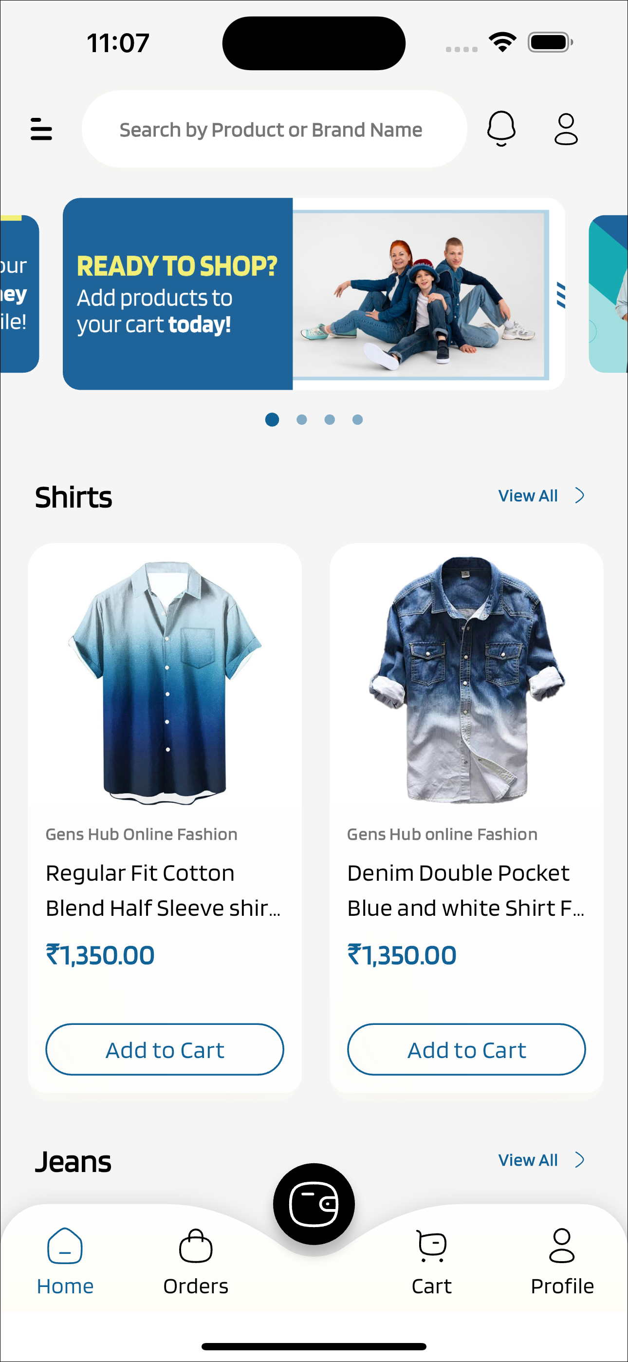 Gens Hub Online Fashion App