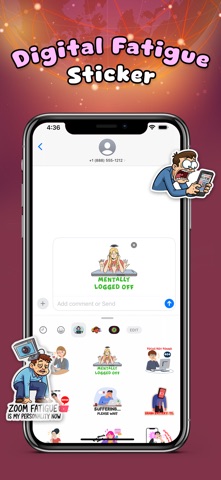 Digital Fatigue Stickers screenshot