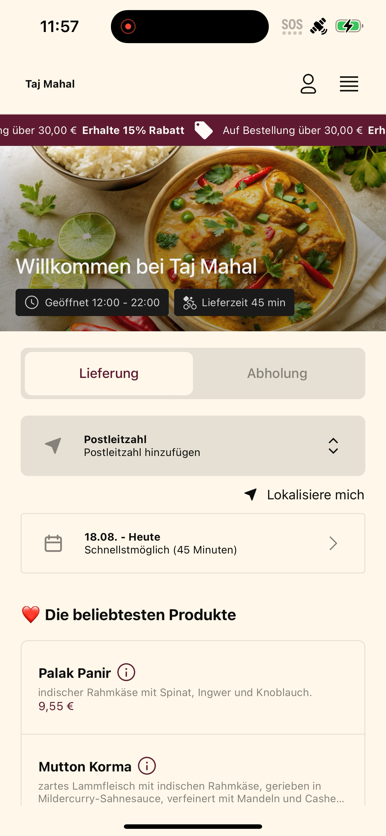 Taj Mahal Berlin screenshot 6