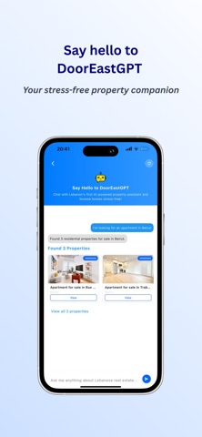DoorEast - Lebanon Real Estate iPhone screenshot