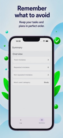Mindmark error log iPhone screenshot