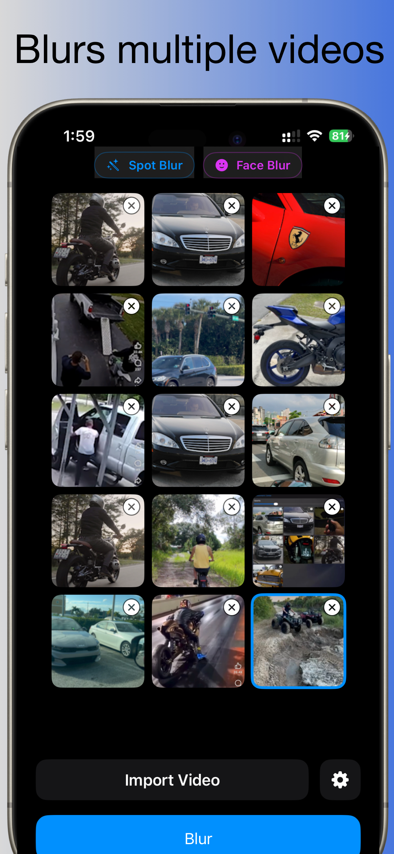 License Plate Blur AI