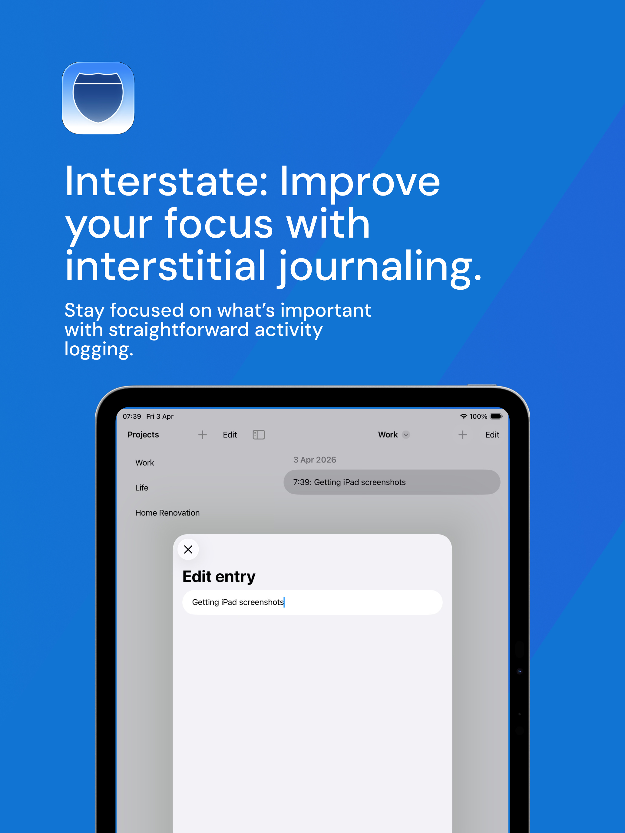 Interstate: Journaling ToDo screenshot 6