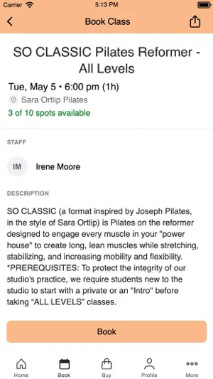 Sara Ortlip Pilates, LLC screenshot 3