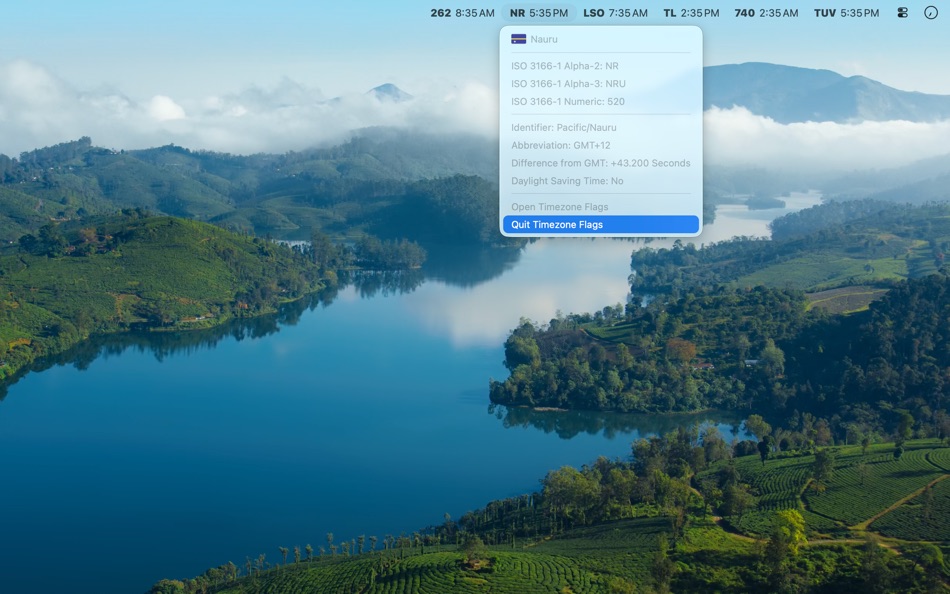 #8. Timezone Flags (macOS) Ved: Jonas Sannewald