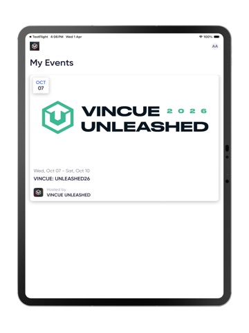 UNLEASHED26 iPad screenshot