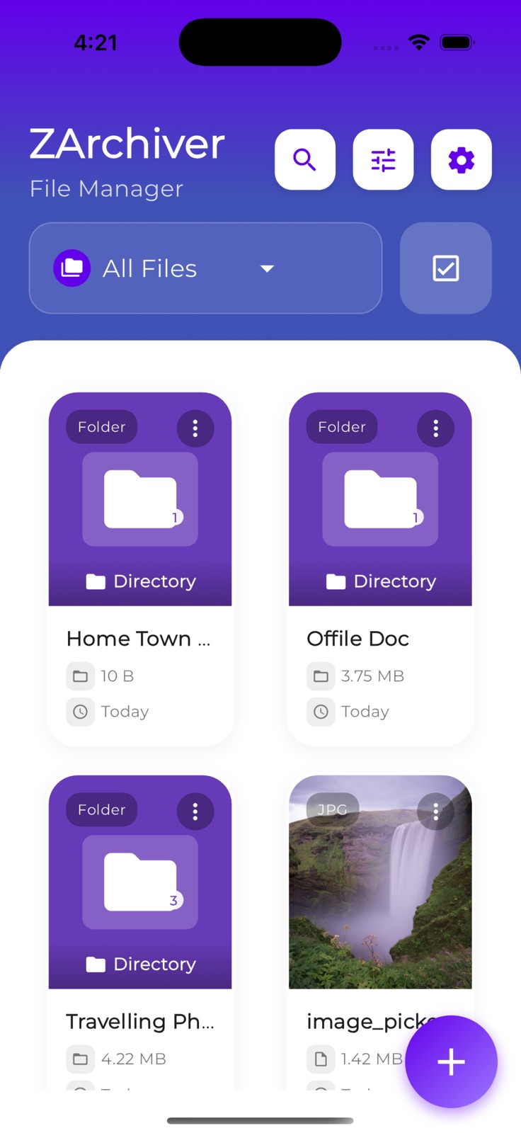 ZArchiver File Manager iphone screenshot 1