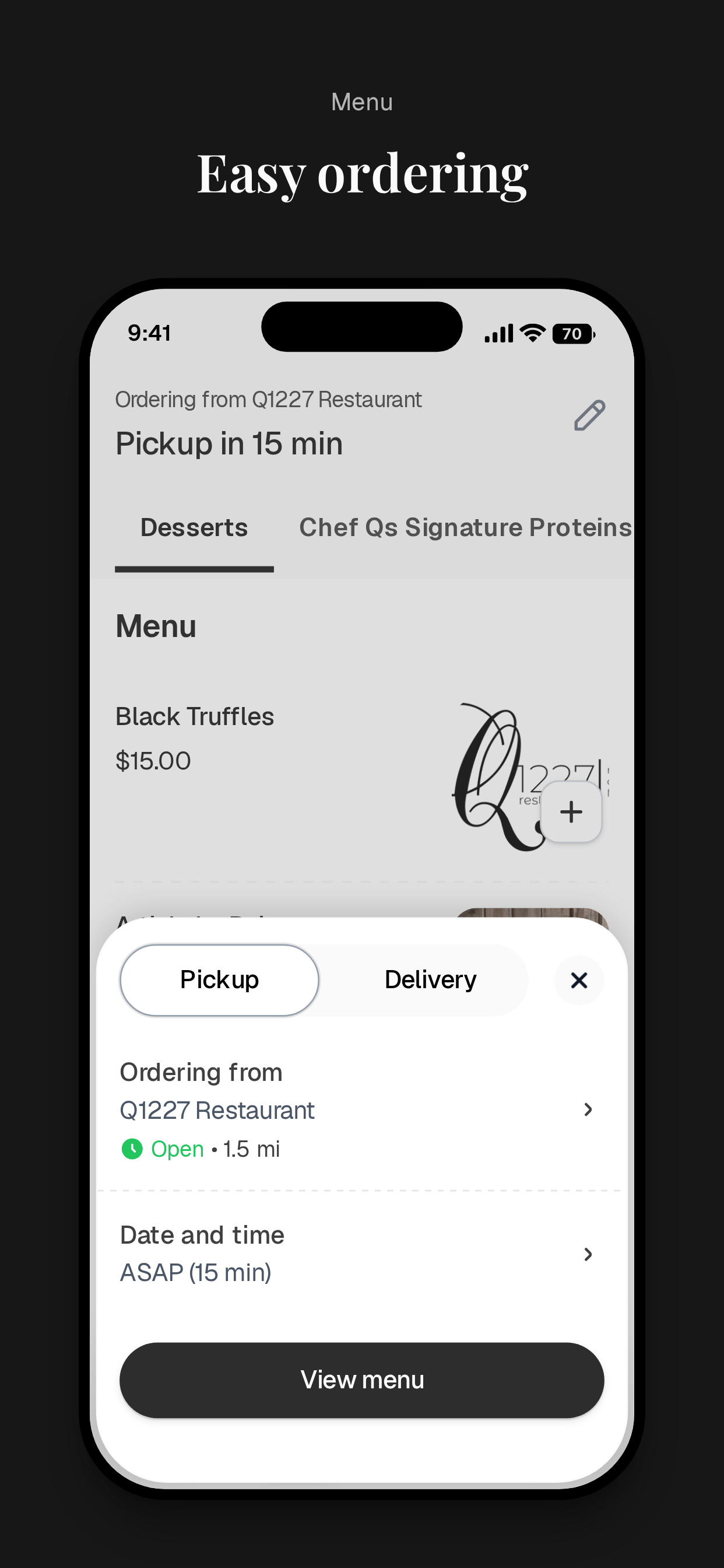 Q1227 Restaurant screenshot 3