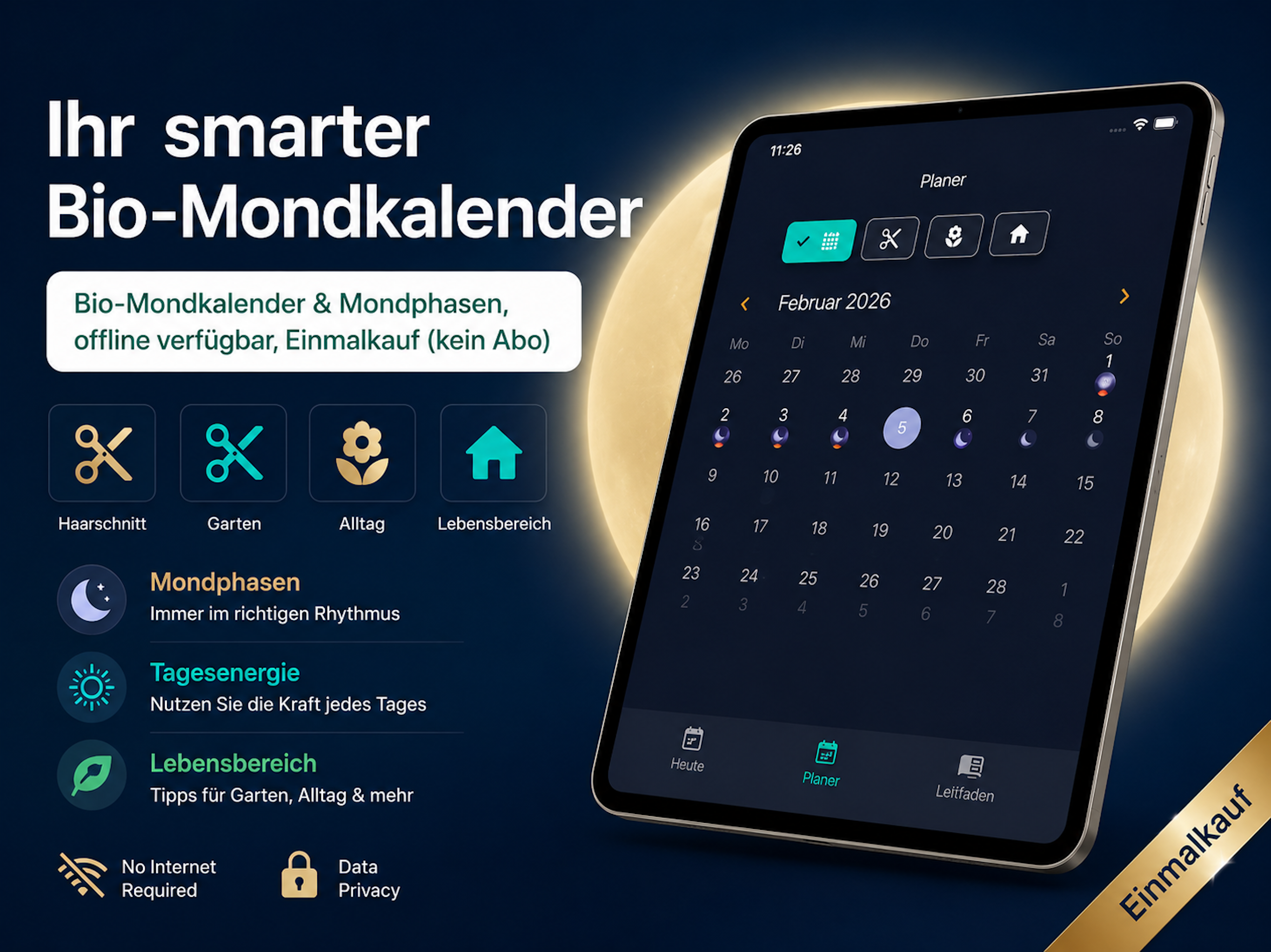 Moon Phase Calendar - MondPlan screenshot 8