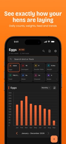 Feathrs: Chicken & Egg Tracker Screenshot 3 of 8