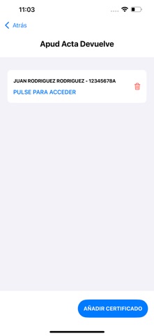 Devuelve Apud Acta screenshot