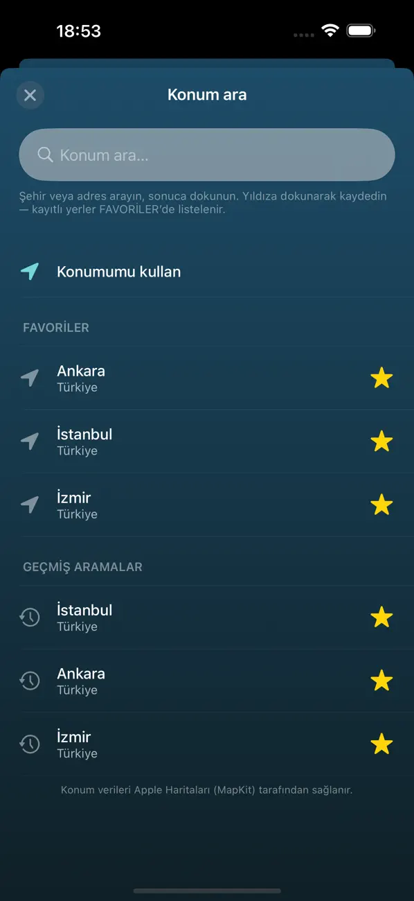 Screenshot #2 pour Hava Durumu - Günlük