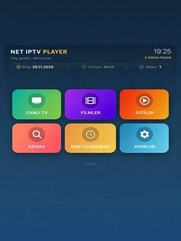 NetIPTVPlayer iPad screenshot