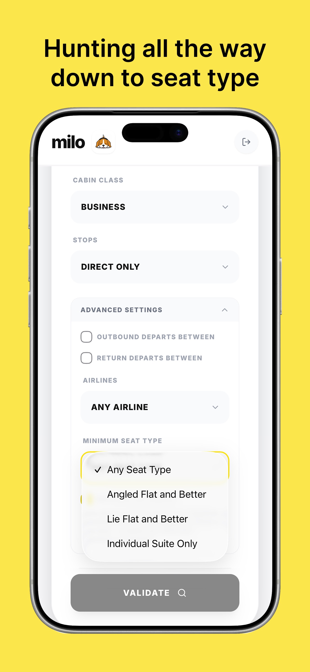 Screenshot 3 of milo: Flight Price Alerts