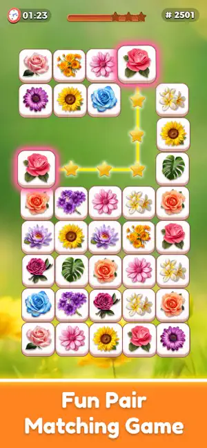 Zen Flower - Tile Match Game screenshot 1