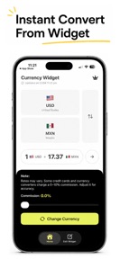 Currency Converter on Widget screenshot