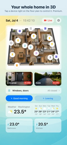 Dashboard: Smart Home & RTSP Screenshot 3 of 10