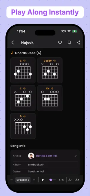 Nepali Lyrics, chords and more screenshot 3