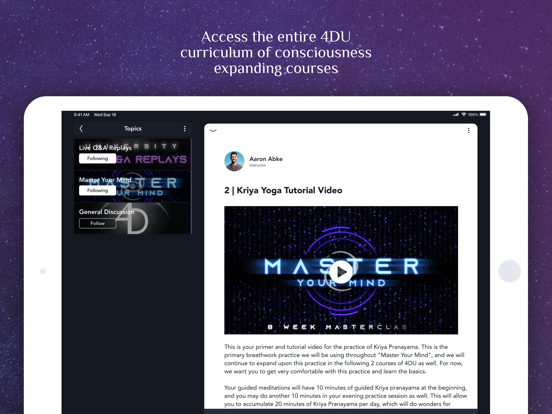 4D University iPad screenshot 2 - Education app