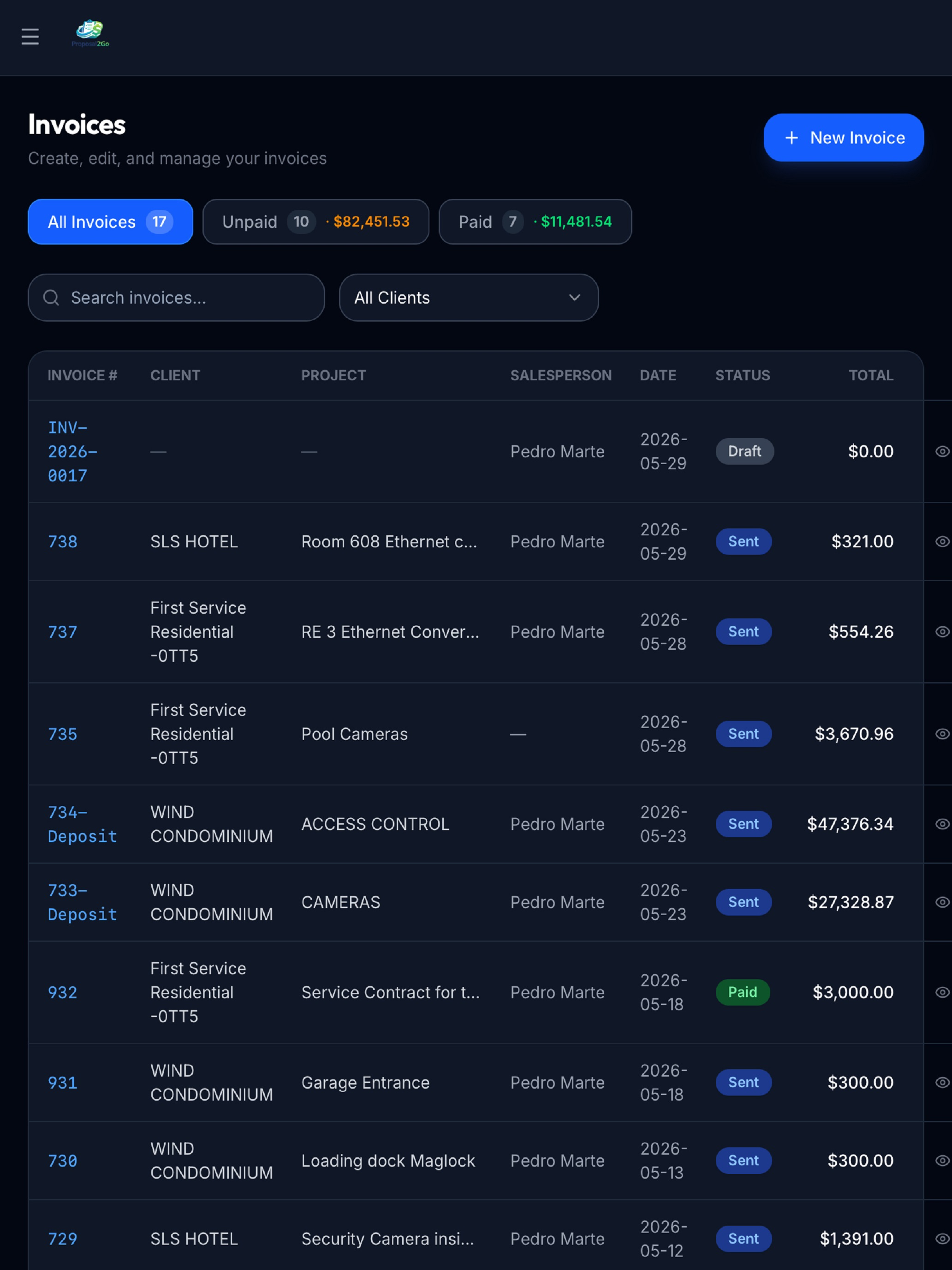 Proposal2Go screenshot 8