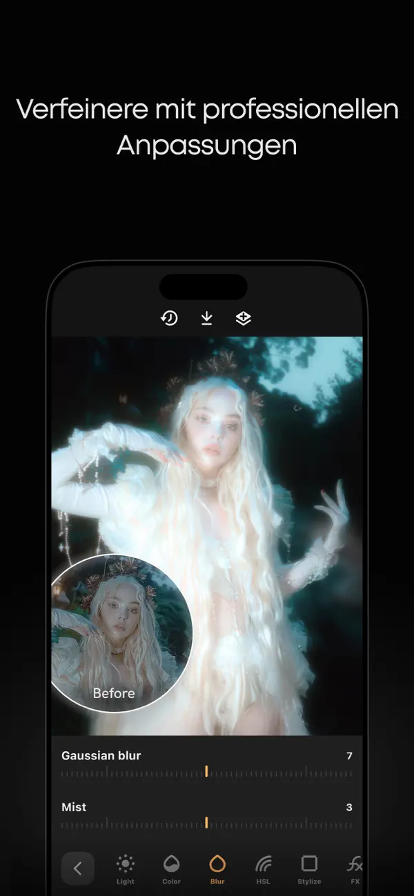 Prequel: Foto Filter & Effekte iPhone App Screenshot 6 – Foto & Video
