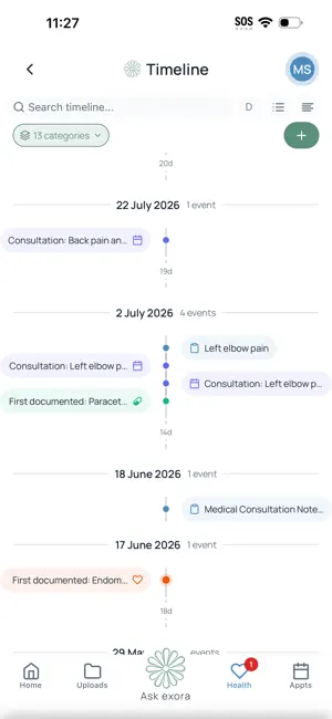 exora health screenshot 4