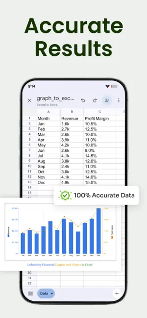 Graph to Excel Converter: XLSX screenshot 3