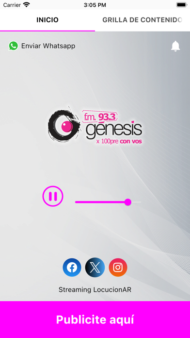 FM Genesis 93.3 MHz Screenshot
