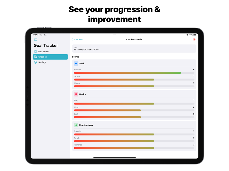 #4. Goal Tracker: Track Progress (iOS) 由: INNOVATIVE DIGITAL TECHNOLOGIES LIMITED