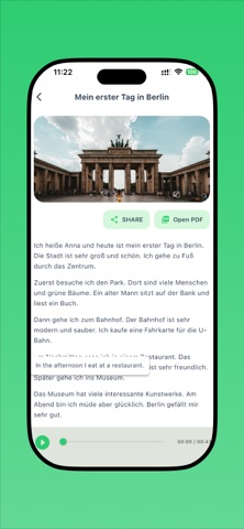 Learn German: Story and Dialog iPhone screenshot