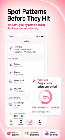 Iris: Period & Cycle Tracker Screenshot 9 of 10