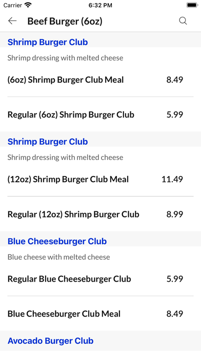 Burger Club Screenshot