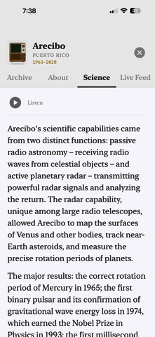 Signal: Observatory Archive Screenshot 6 of 9