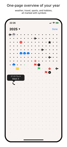 Year Note - One year timeline Screenshot 1 of 3