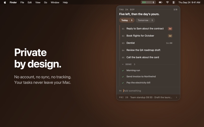 Day Rail – Menu Bar Tasks screenshot 5