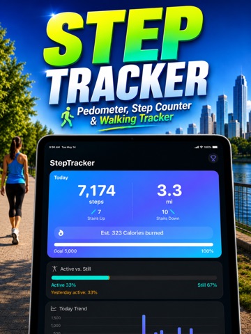 Step Tracker Fitness Pedometer iPad screenshot
