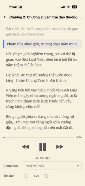 Si Truyện iPhone screenshot 4